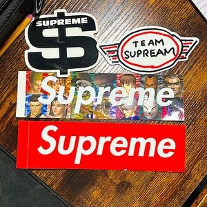 Set of 4 Supreme stickers (~2022)